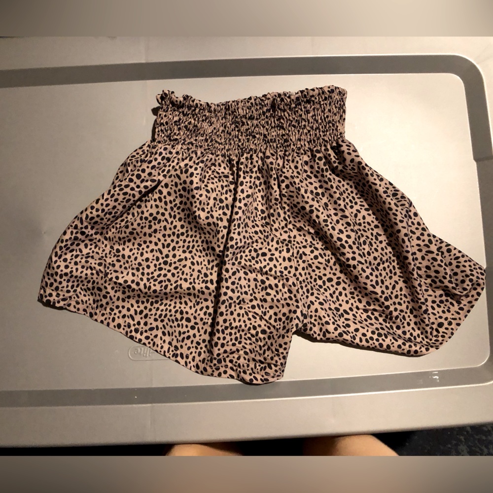 Animal print shorts